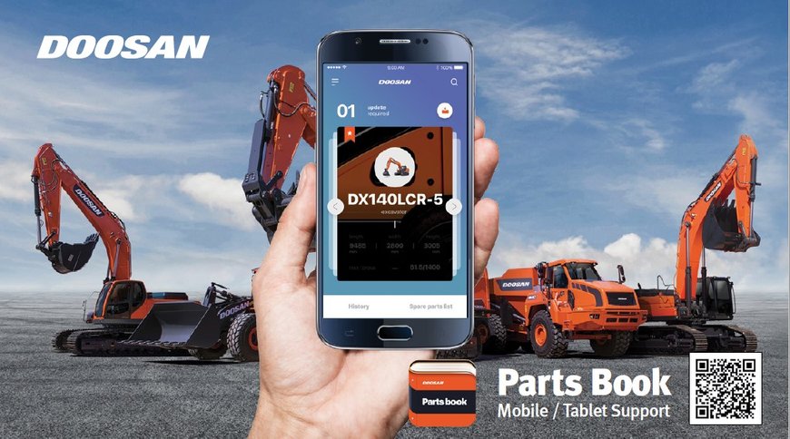 Aggiornamento per l'app mobile Doosan Parts Book!